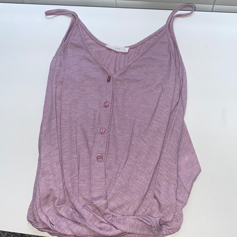 Purple Spaghetti Strap Tank Top